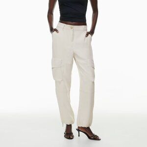 Aritzia Cargos | Wilfred High-Rise Japanese Crepe Project Cargo Pants